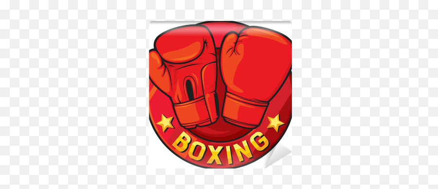 Wall Mural Boxing Label Symbol Design - Vinilo Decorativo Automóviles Calcomanía Logo Guantes Boxeo Png,Boxing Icon