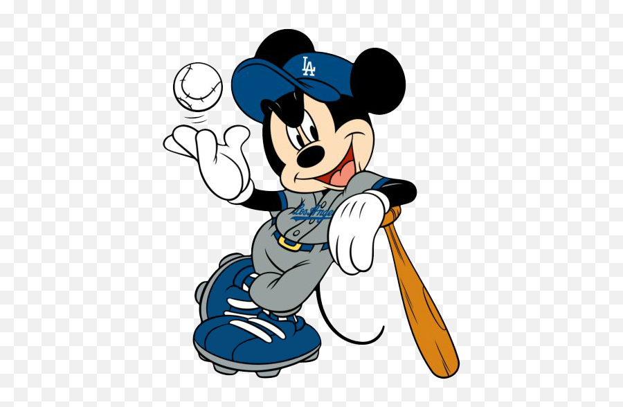 Dodgers Clip Art - Clip Art Library Mickey Mouse Baseball Mets Png,Dodgers Png