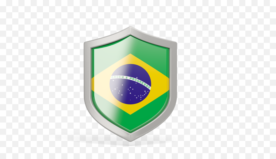Shield Icon Illustration Of Flag Brazil - Brasil Shield Logo Png,Brazil Icon