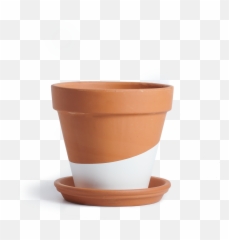 Horti White Pot U0026 Saucer Png