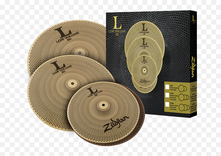 Zildjian Lv468 Low Volume Cymbal Pack 14hats1618 Png Icon Cymbals