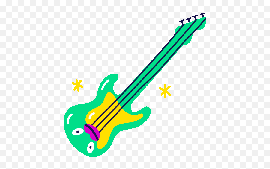 Boing Tv Sticker - Boing Boing Tv Bass Discover Png,Electric Guitar Icon Cartoon