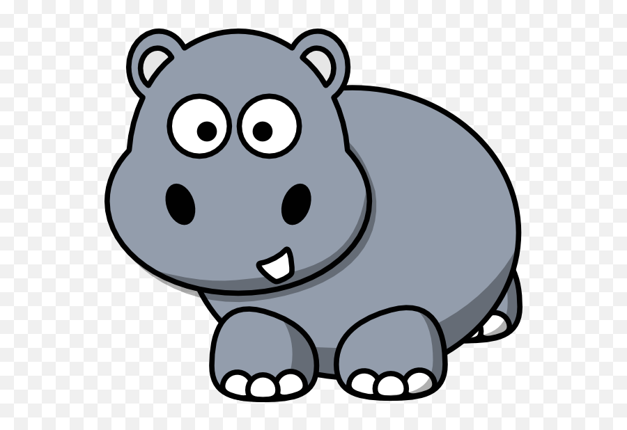 Animal Clipart Transparent Background - Clipart Hippo Png,Animal Clipart Png