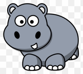 Animal Clipart Transparent Background - Clipart Hippo Png,Animal Clipart Png