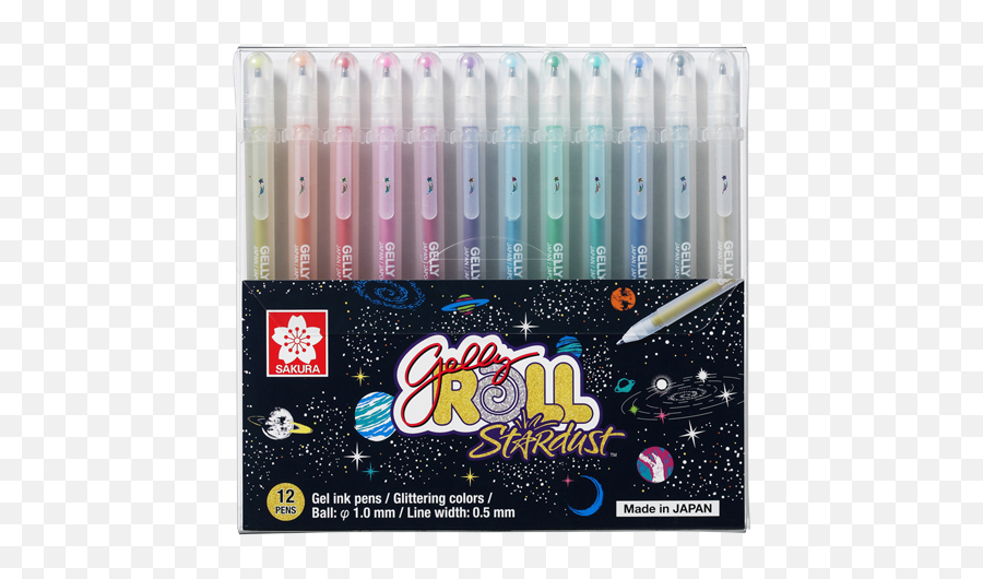 Gelly Roll Stardustsakura Color Products Corp - Set 12 Gelly Roll Stardust Png,Pen Transparent