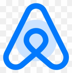 Airbnb - Free social media icons Blue Icon png