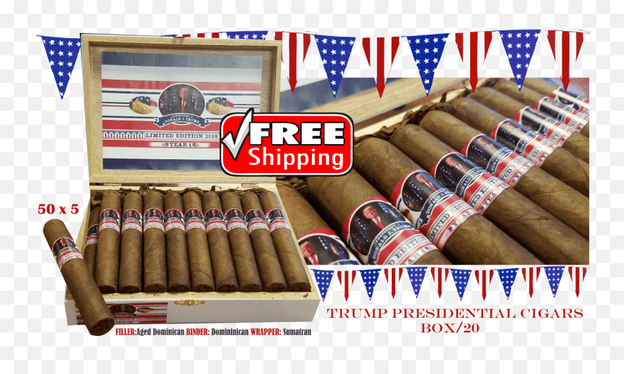 Trump 20 No Background - Bobalu Cigar Company Flag Of The United States Png,Trump Transparent Background