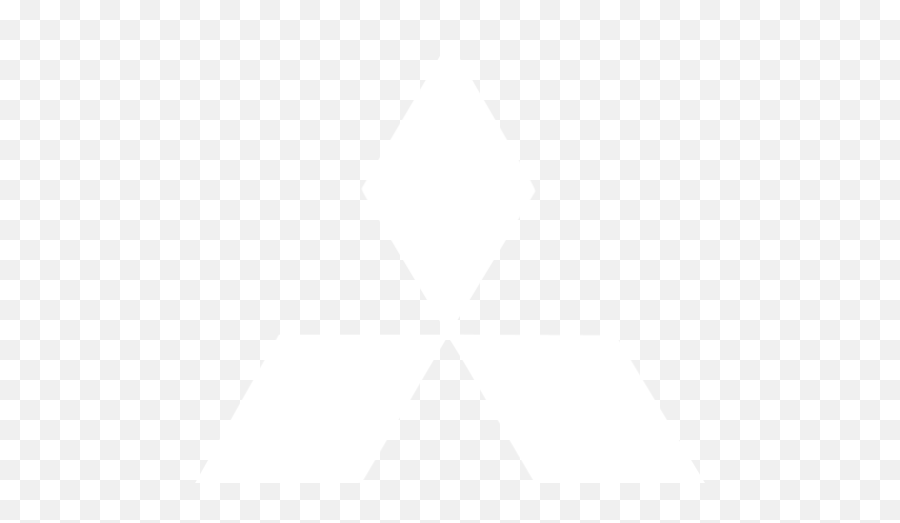 White Mitsubishi Icon - Mitsubishi Logo Black And White Png,Mitsubishi Logo Png