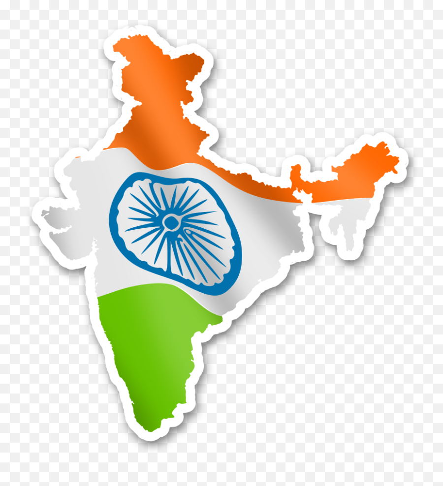 Flag Map Of India - Republic Day 2020 Images Download Png,India Map Png