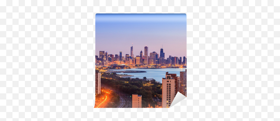 Chicago Skyline Aerial View Wall Mural U2022 Pixers - We Live To Change Draper And Kramer Mortgage Png,Chicago Skyline Png