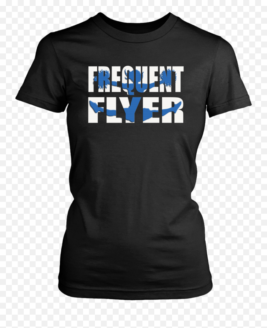 Frequent Flyer Cheer T Shirt - Blue Cheerleading Active Shirt Png,Cheer Png