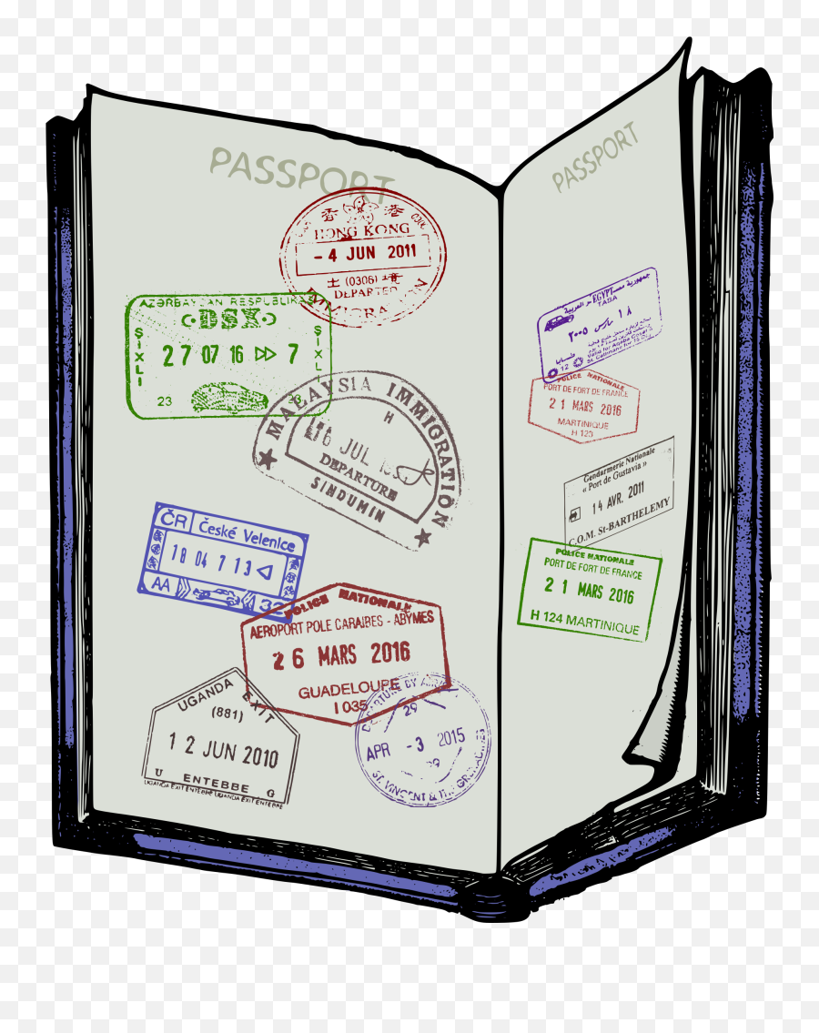 Passport Png Transparent - Open Passport Clipart,Passport Png