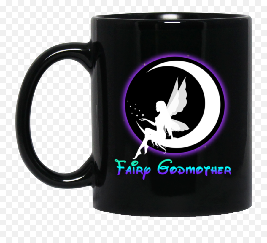 Download Hd Fairy Godmother Black Mug - Princess Are Born In Portable Network Graphics Png,Fairy Godmother Png