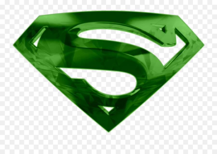 Green Kryptonite Shield Kc Krypotonite - Superman Logo Green Png,Superman Logo Images