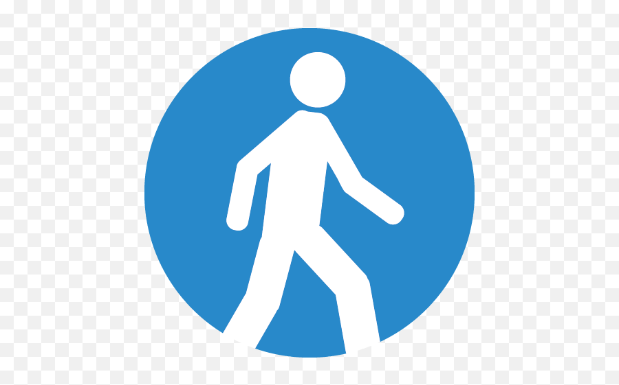 Download Symbol Of A Person Walking - Pedestrian Traffic Pedestrian Traffic Light Png,Person Walking Png