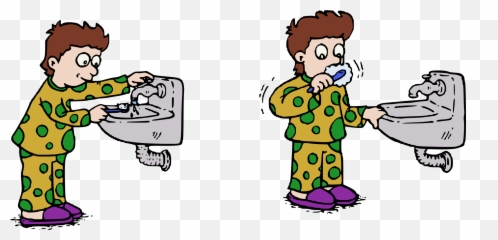 Toothbrush Cartoon Png Hd - Transparent Brushing Teeth Clipart
