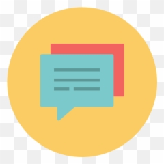 Speech Bubbles Conversation Talk - Flat Icon png