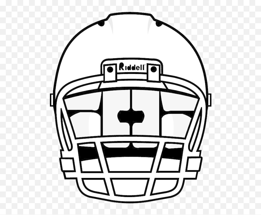 Library Of Front Helmet Outline Picture 2421157 - Png Front Football Helmet Vector,Football Outline Png