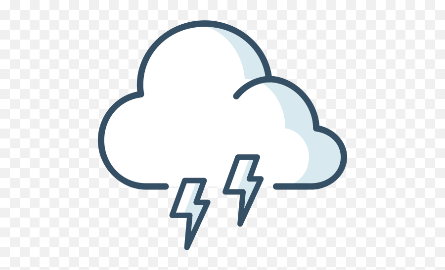 Cloud Lightning Storm Thunder Weather Icon - Nubes Imagenes De Clima Png,Thunder Png