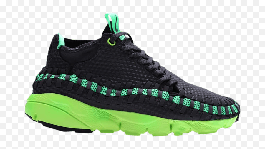 Air Footscape Woven Chukka U0027mig Fog Poison Greenu0027 - Nike Black And Green Nike Woven Footscape Png,Green Fog Png