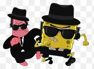 Download Hd Spongebob And Patrick Png - With Sunglasses