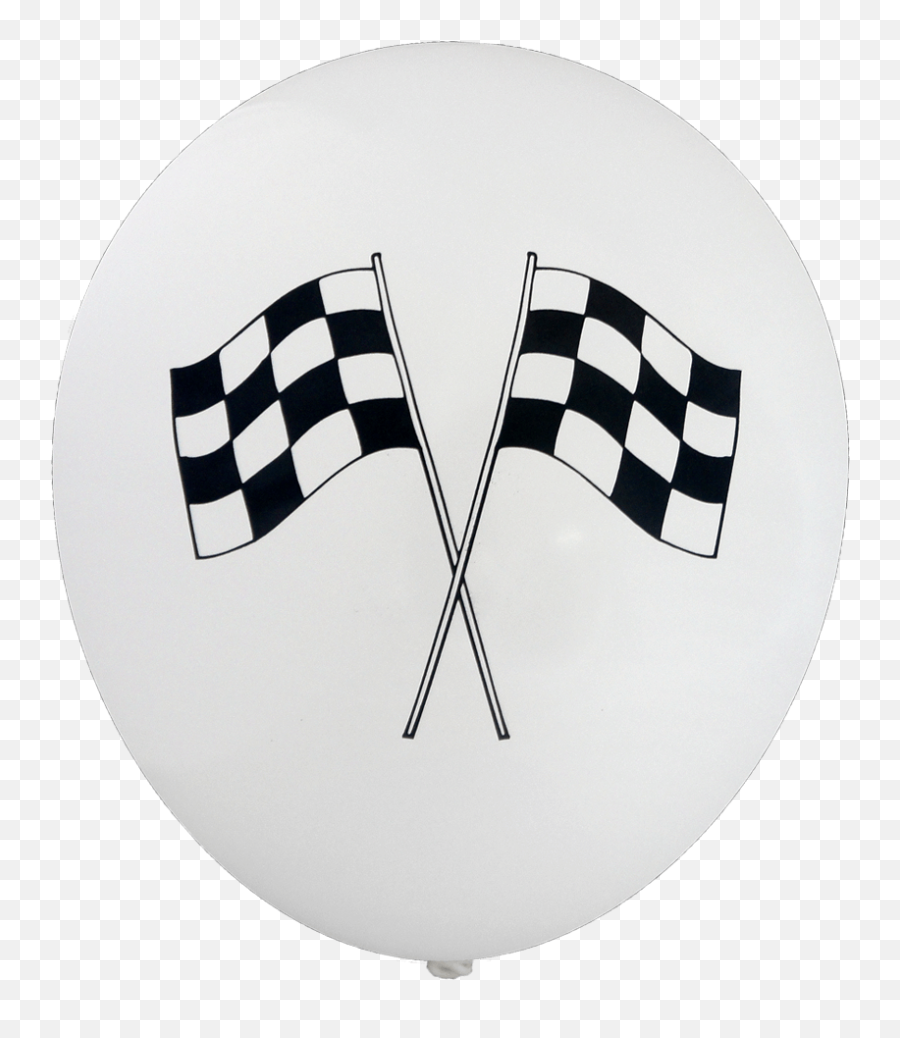 Chequered Flag Balloons 30cm 12pk - Mickey And The Roadster Racers Clipart Car Png,Checkered Flag Png