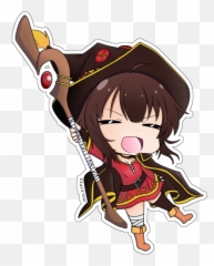 Megumin Vinyl Sticker - Fictional Character Png,Megumin Png