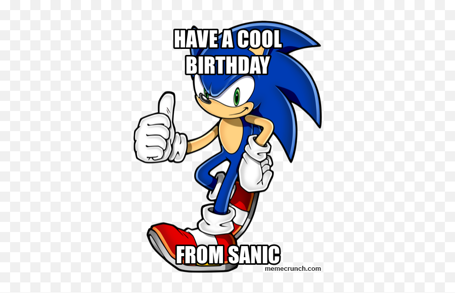 Sanic Bday Png Transparent