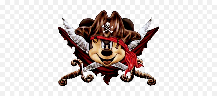 Download Hd Mouse Clipart Face - Mickey Mouse Pirate Pirate Mickey Png,Mickey Mouse Face Png