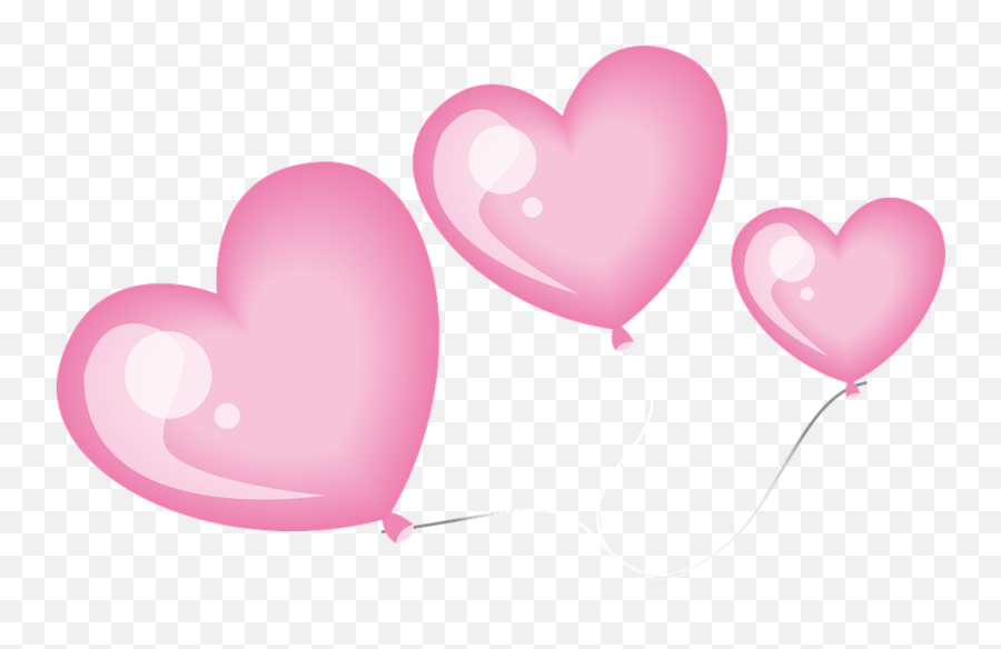 Heart Balloons - Free Image On Pixabay Balão De Coração Desenho Png,Heart Balloons Png