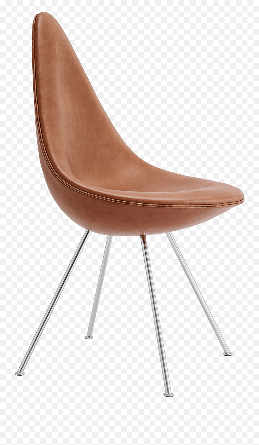 Chair Fully Upholstered - Drop Chair Fritz Hansen Png,Leather Png