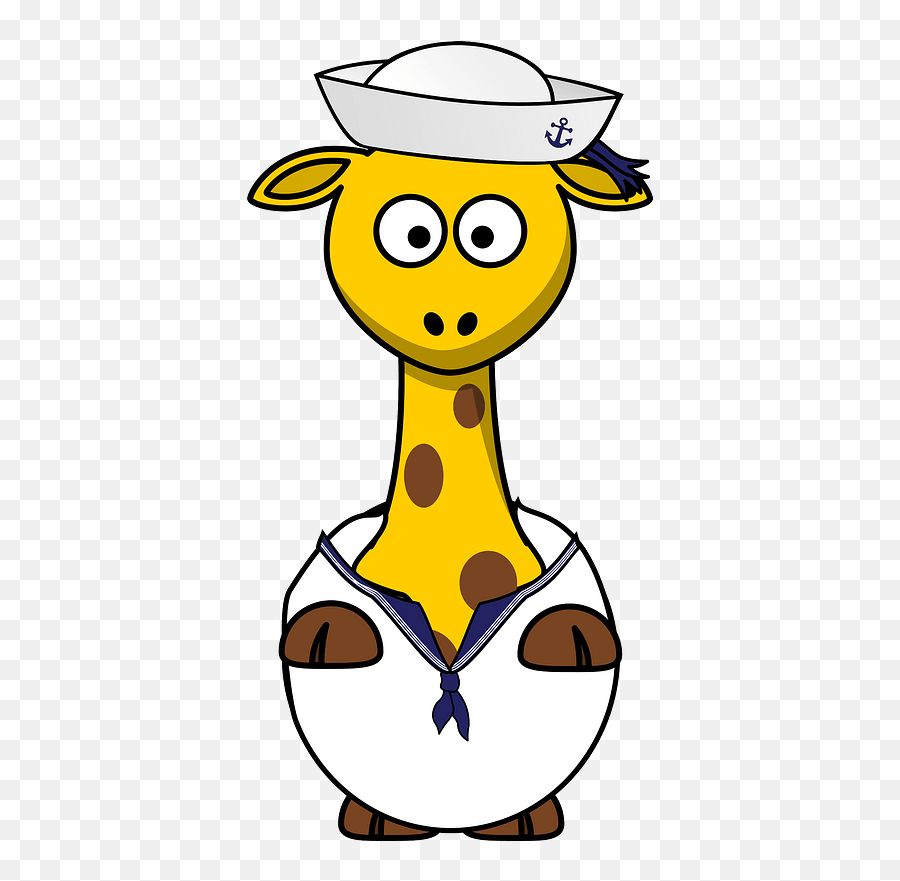 Giraffe Sailor Clipart Free Download Transparent Png - Cartoon Clipart Animal Png,Sailor Png