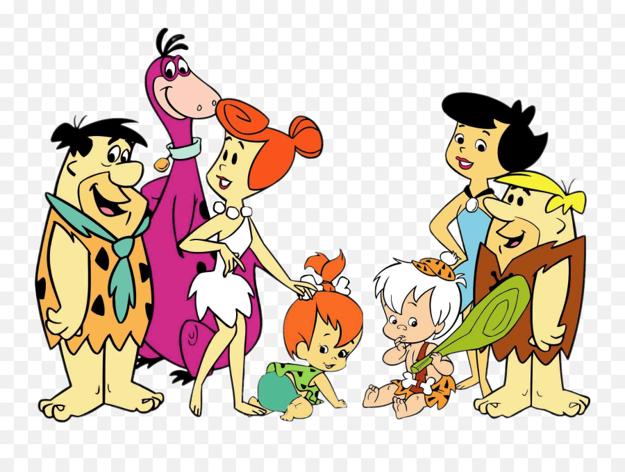The Flintstones And Rubbles Transparent - Flintstones Cartoons Png,Flintstones Png