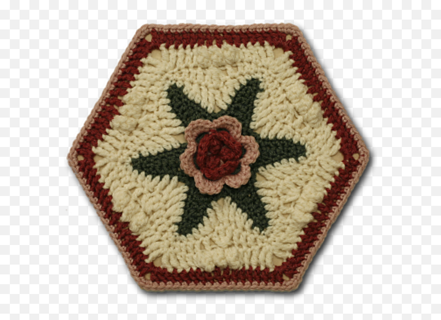 Ravelry Malmaison Rosy Hexagon Motif Pattern By Megan Mills - Crochet Png,Transparent Hexagon Pattern