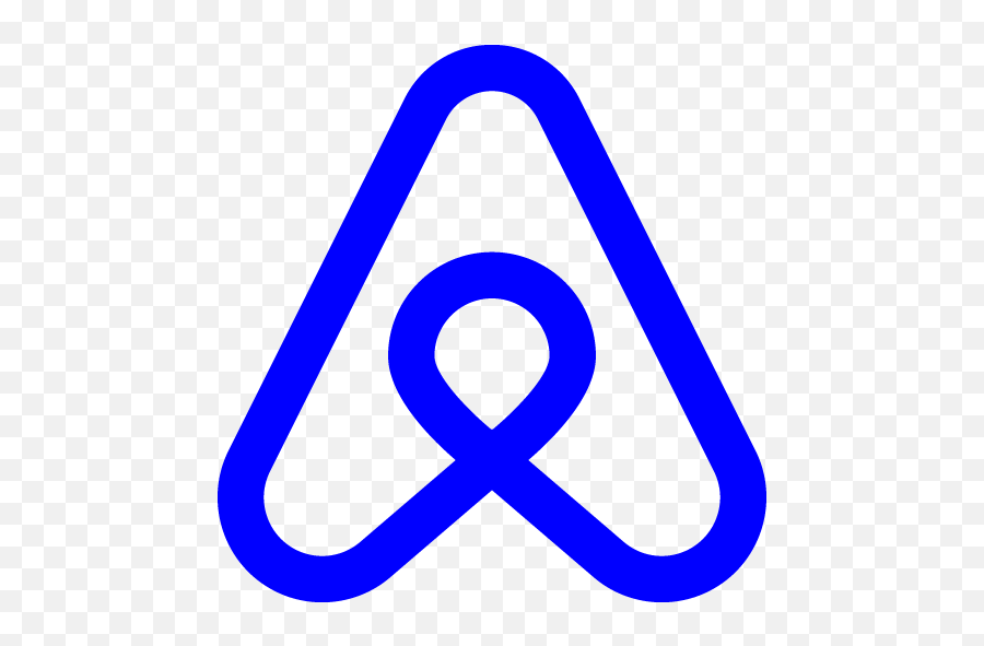 Blue Airbnb Icon - Free Blue Site Logo Icons Icon Png,Airbnb Png