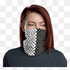 Infinity Mask In Black U0026 White Dots - Harry Styles Fase Mask Png,White Dots Png