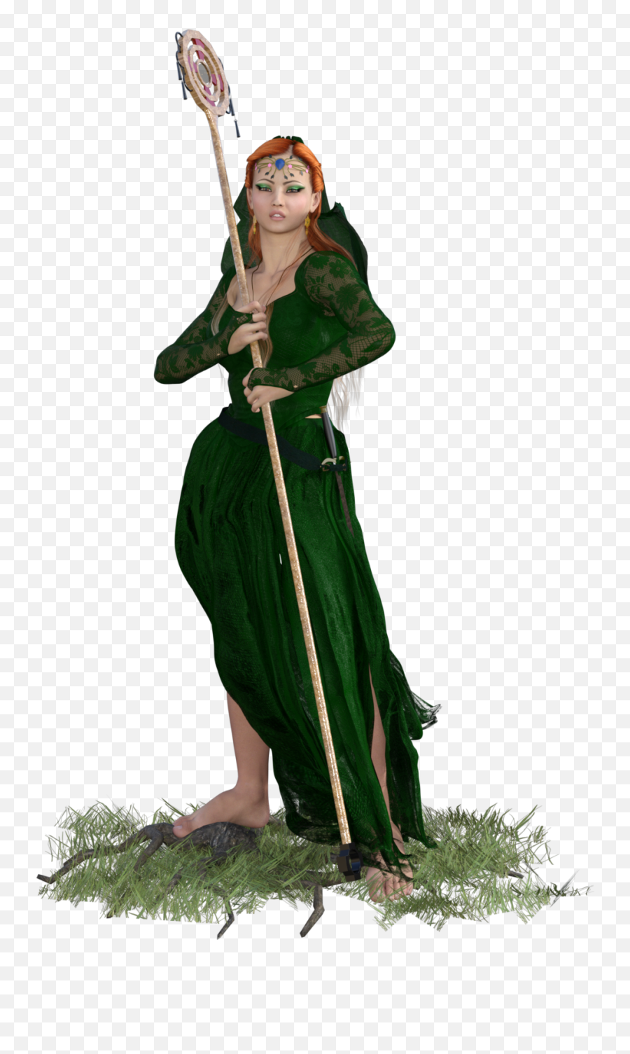 Dungeons And Dragons Woman Druid - Female Dungeons And Dragons Druid Png,Druid Png