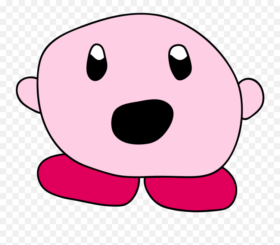 I Made A Shocked Kirby Version Of The Pikachu Meme - Clip Art Png,Kirby Face Png