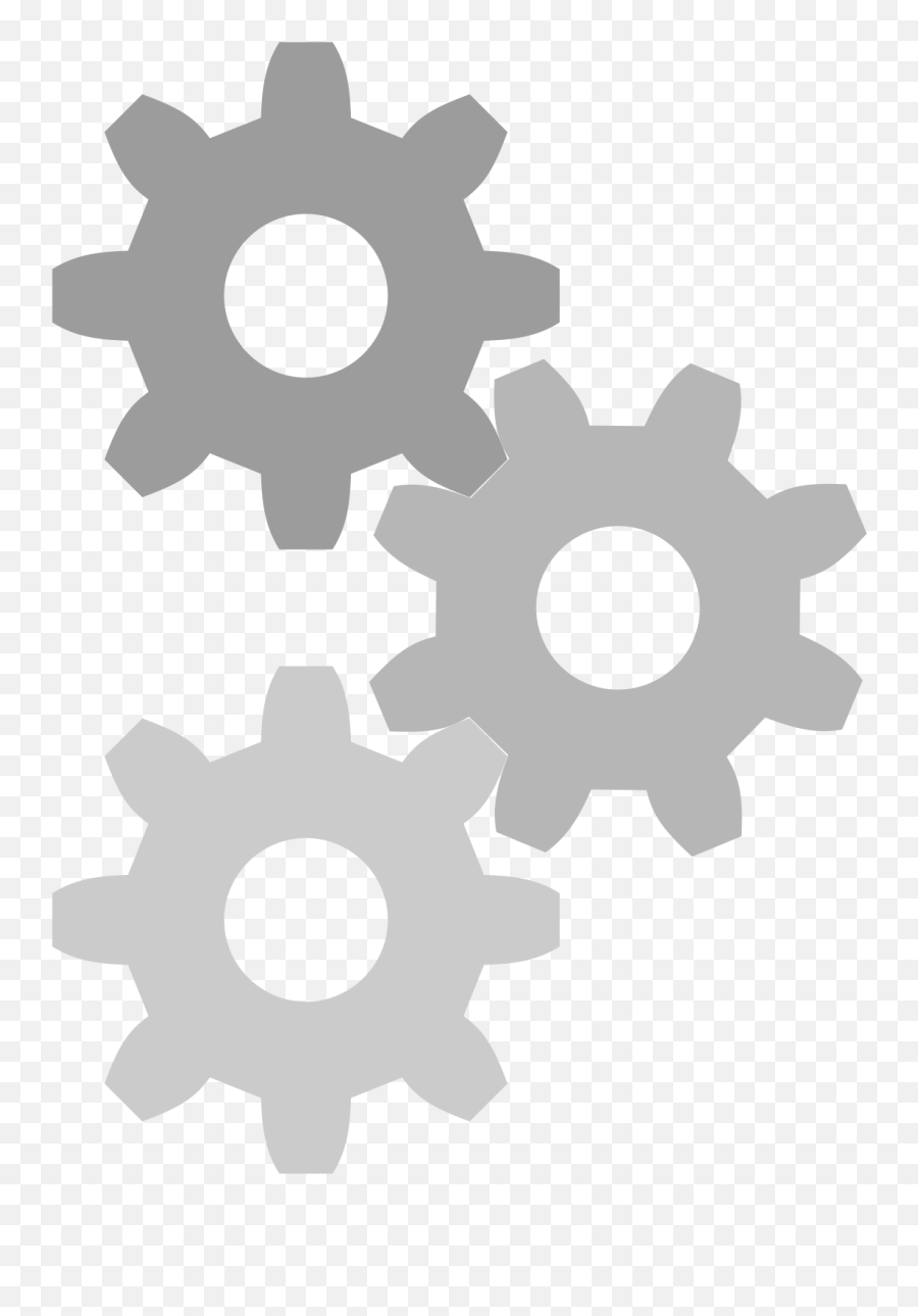 Cog - Settings Icon Black Png,Gears Icon Png