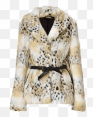 Rachel Zoe Tonal Cream Cheetah Faux Macgraw Jacket Png Image - Png Fur Coat,Jacket Png