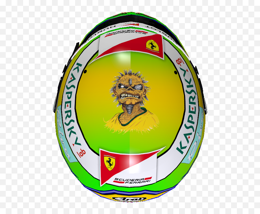 Ferrari Iron Maiden Brazilian Helmet - Language Png,Iron Maiden Icon