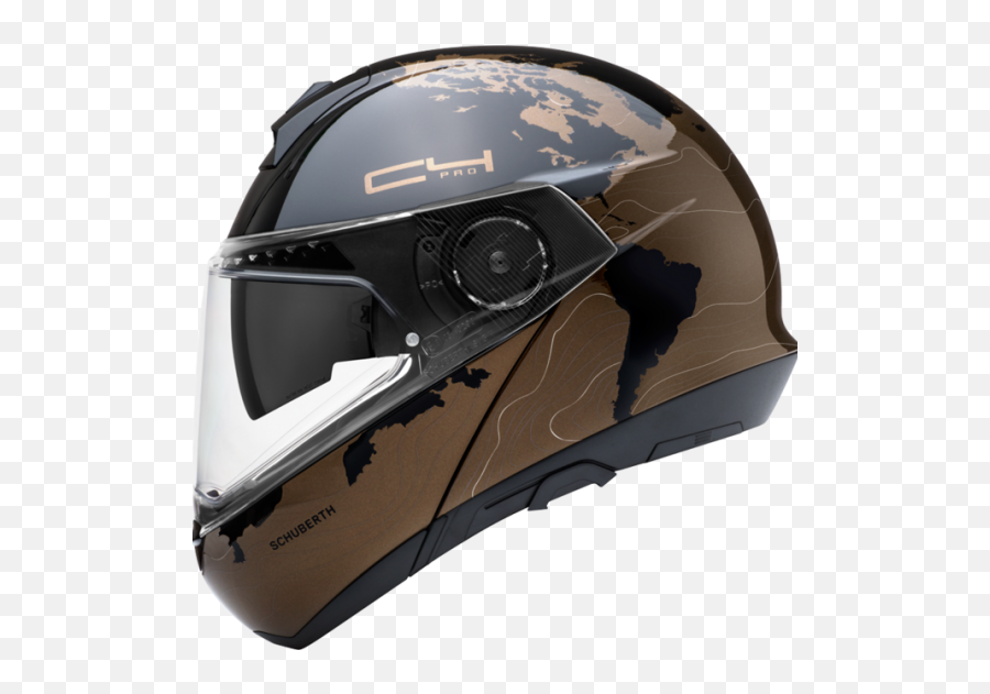 Schuberth C4 Pro Magnitudo Brown Modular Helmet - Schuberth C4 Pro Carbon White Png,Icon Battlescar Helmet