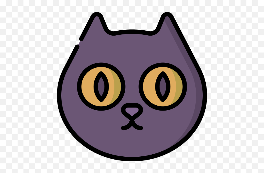 Black Cat - Free Halloween Icons Dot Png,Black Cat Icon