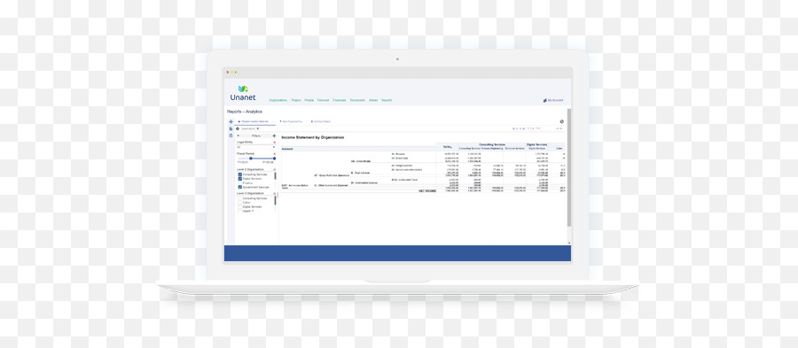 Erp Financial Reporting Software - Unanet Unanet Png,Accounting Software Icon