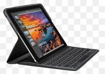 Ipad Keyboard Case With Apple Pencil Holder - Logitech Pro 2018 png
