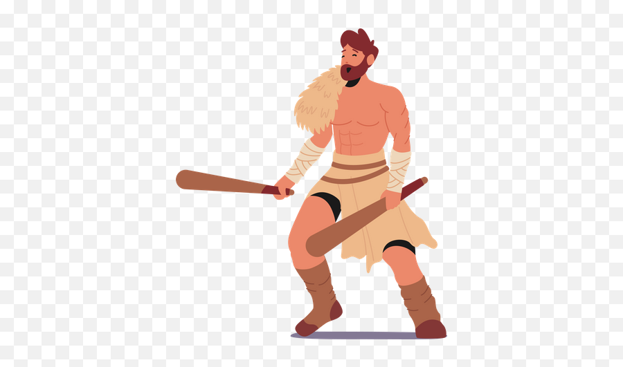 Best Premium Prehistoric Ages Man Light A Fire Using Tools - Neanderthal Png,Spear Hunt Icon