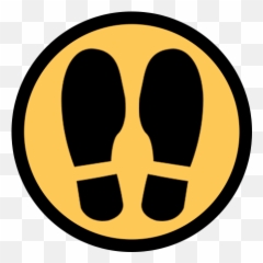 Registered Traveller - GOVUK Footprint Png Yellow Circle