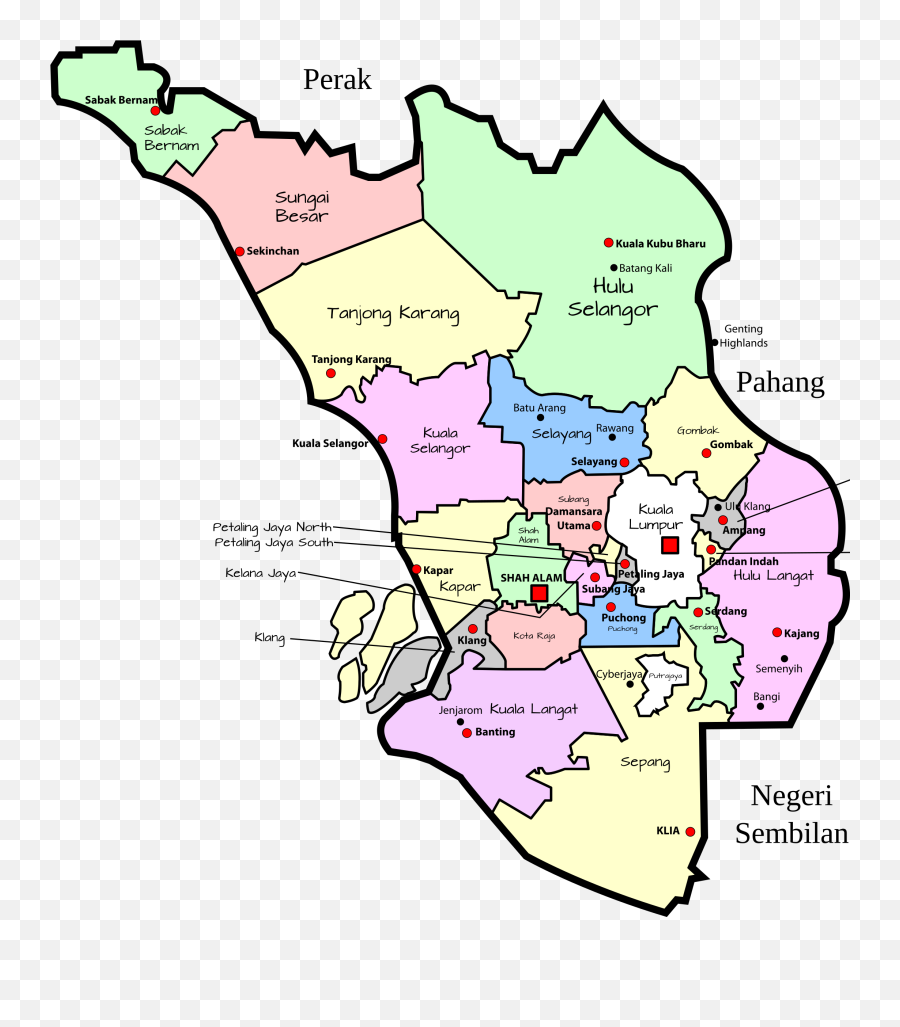 This Free Icons Png Design Of Parliamentary Map Full - Map Of Selangor,Parliament Icon