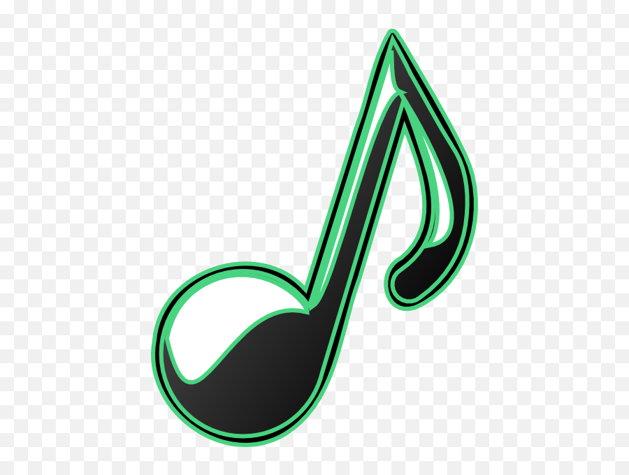 Green Music Note Clipart - Clipart Suggest Clip Art Green Music Note Png,Music Note Icon Vector