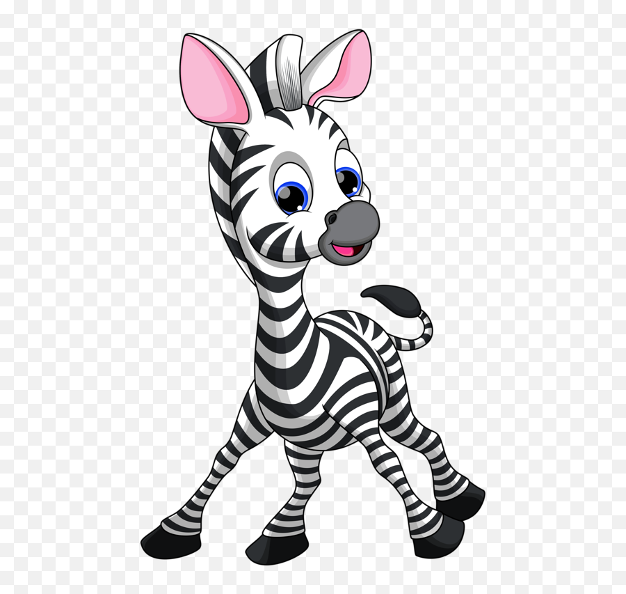 Animals Clipart Png - Cartoon Zebra,Animal Clipart Png